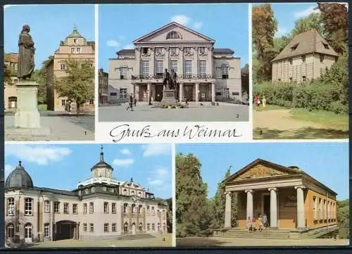 (2298) Gruß aus Weimar / Mehrbildkarte - n. gel. - DDR - S1/79   09 09 2402   Auslese-Bild-Verlag