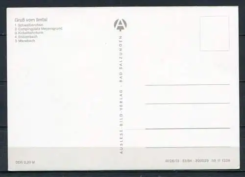 (2291) Gruß vom Ilmtal / Mehrbildkarte - n. gel. - DDR - S 1/84   09 11 1208   Auslese-Bild-Verlag