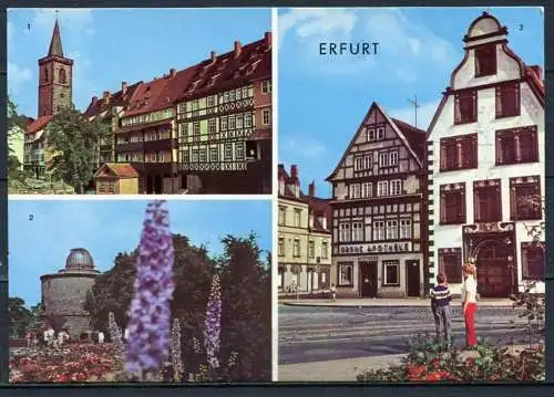 (2274Erfurt / Mehrbildkarte - n. gel. - DDR - Bild und Heimat