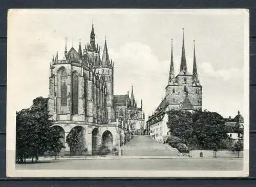 (2270) Erfurt / Dom und Severikirche - gel. - DDR - ZM 105-30-1052   Willy Koch, Halberstadt