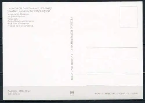 (2243) Lauscha / Mehrbildkarte - n. gel. - DDR - Bild und Heimat
