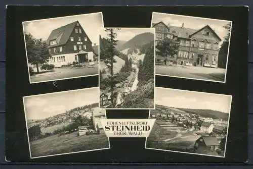 (2235) Höhenluftkurort Steinheid / Mehrbildkarte s/w - gel. 1964 - DDR - Bild und Heimat