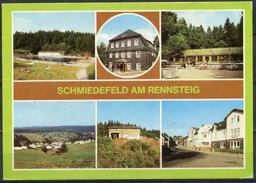 (2223) Schmiedefeld am Rennsteig / Mehrbildkarte - n. gel. - DDR - Bild und Heimat