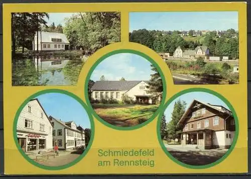 (2222) Schmiedefeld am Rennsteig / Mehrbildkarte - n. gel. - DDR - Bild und Heimat