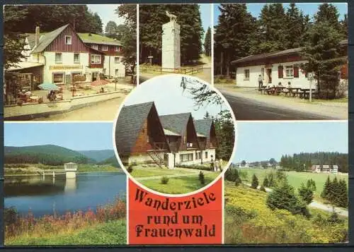 (2217) Wanderziele rund um Frauenwald / Mehrbildkarte - n. gel. - DDR