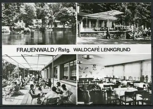 (2215) Frauenwald/Rstg. / Waldcafè Lenkgrund - n. gel. - DDR - Bild und Heimat