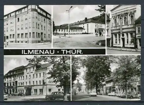 (2205) Ilmenau/Thür. / Mehrbildkarte s/w / Pkw - n. gel. - DDR - Bild und Heimat