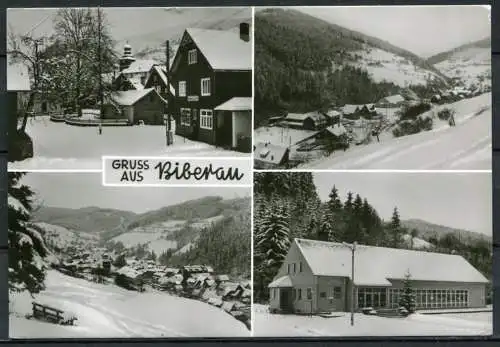 (2175) Gruss aus Biberau/ Mehrbildk. / u. a. Kulturhaus "Robert Stamm" - gel. 1984 - DDR - Bild u Heimat