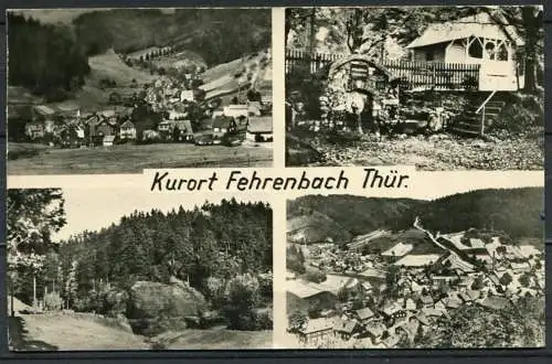 (2171) Kurort Fehrenbach Thür. / Mehrbildkarte s/w - gel. - DDR - Photo-Dörr, Schleusingen