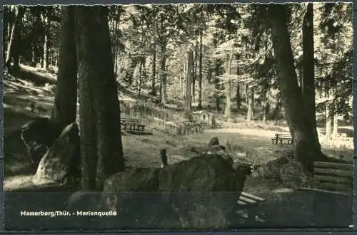 (2168) Masserberg/Thür. / Marienquelle - gel. 1963 - T 102/59  Nr. 2444  R. Bechstein, Ilmenau i. Thür.