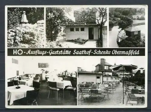 (2155) HO-Ausflugs-Gaststätte "Saathof-Schenke" Obermaßfeld - n. gel. - DDR - / S 36