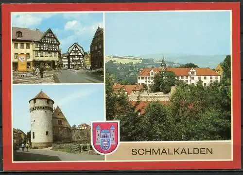 (2152) Schmalkalden / Mehrbildkarte m. Wappen - n. gel. - DDR - Bild und Heimat