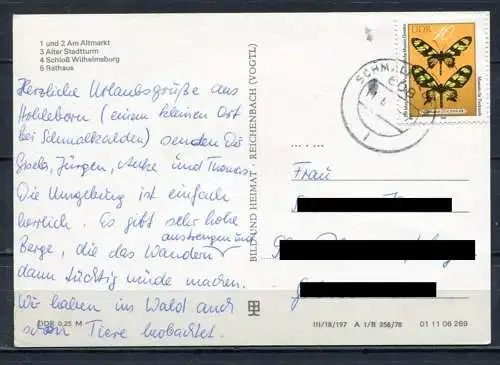 (2151) Schmalkalden / Mehrbildkarte s/w / Oldtimer - gel. - DDR - Bild und Heimat