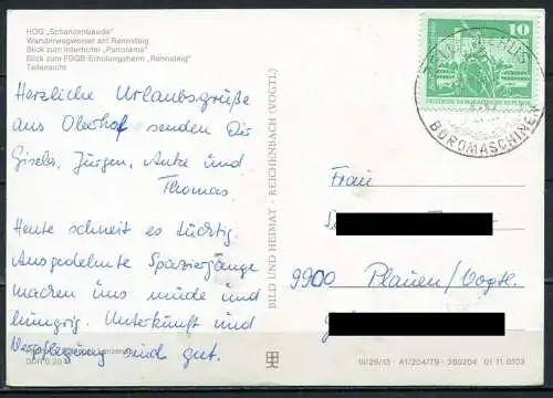(2146) Oberhof / Mehrbildkarte - gel. - DDR - Bild und Heimat