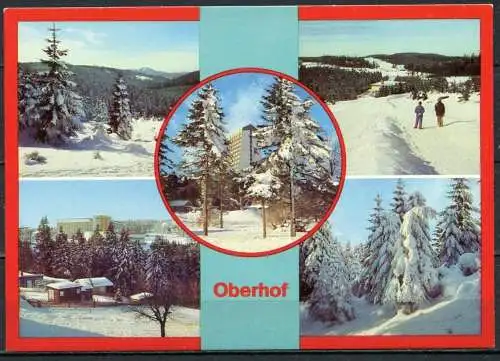 (2138) Oberhof im Winter / Mehrbildkarte - n. gel. - DDR - Bild und Heimat