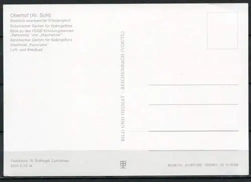 (2131) Oberhof / Mehrbildkarte - n. gel. - DDR - Bild und Heimat