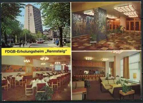 (2128) Oberhhof / FDGB-Erholungsheim "Rennsteig"  (2002 abgerissen) - n. gel. - DDR - Bild und Heimat