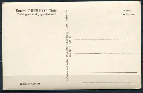 (2117) Kurort Oberhof / Thüringen- und Jugendschanze - n. gel. - DDR - Photo-Dörr, Schleusingen