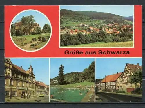 (2106) Schwarza (Kr. Suhl) / Mehrbildkarte - n. gel. - DDR - Bild und Heimat