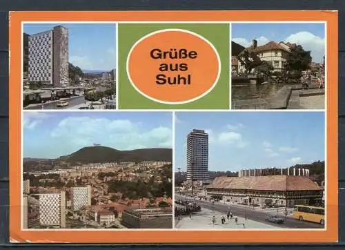 (2089) Grüße aus Suhl / Mehrbildkarte - n. gel. - DDR - Bild und Heimat