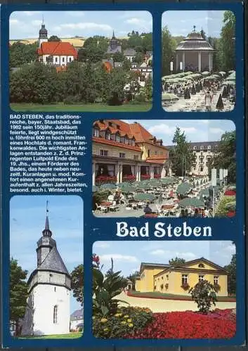 (2070) Bad Steben / Mehrbildkarte - gel. 1995 - nd Bestell-Nr. Baste 337   Schöning Verlag