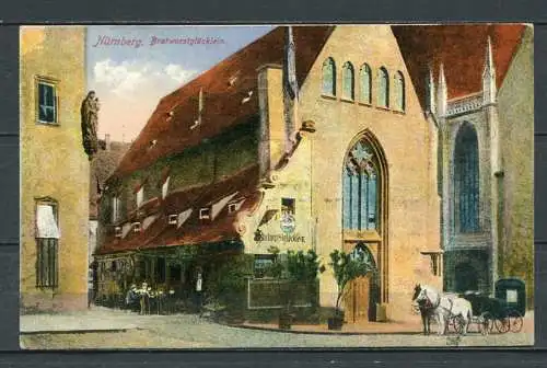 (2055) Nürnberg / Bratwurstglöcklein (1944 zerstört) - gel. 1924