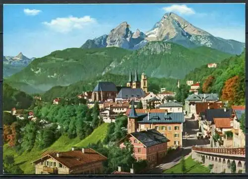 (2027) Berchtesgaden mit Watzmann - gel. - Nr. 16  op   Hierzegger Foto