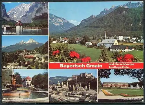 (2026) Bayrisch Gmain / Mehrbildkarte - gel. 1981 - F 1297   Ernst Baumann, Bad Reichenhall