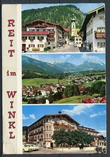 (2019) Reit im Winkl / Dorfeinfahrt / Panorama / Hotel Unterwirt / Mehrbildkarte - gel. - Motiv-Nr. 533   Stockklauser
