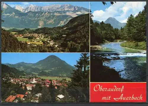 (2015) Oberaudorf mit Auerbach / Mehrbildkarte - gel. 2004 - Ansichtskartenverlag Feldbauer