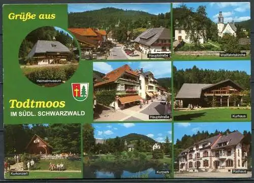 (2001) Grüße aus Todtmoos / Mehrbildkarte m. Wappen - gel. - Tomo 512   Schöning Verlag