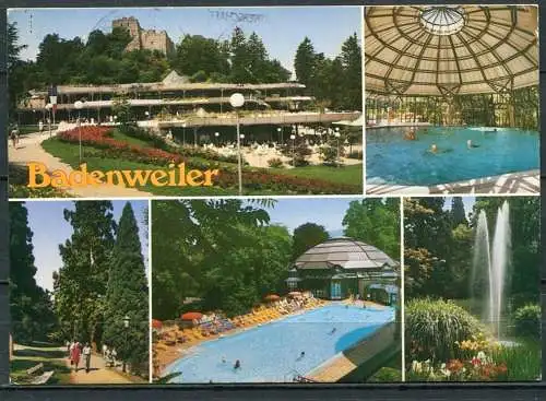 (2000) Badenweiler/ Schwarzwald  / Mehrbildkarte - gel. 1988 - Of 207/571 KQC   Verl. Gebr. Metz, Tübingen