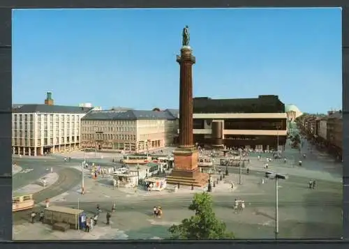 (1964) Darmstadt / Luisenplatz / Straßenbahn - beschrieben - O 34   Kraphol-Karte   Krapohl-Verlag, Grevenbroich