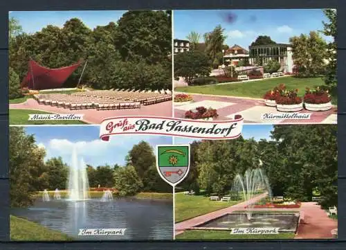 (1958) Gruß aus Bad Sassendorf / Mehrbildkarte m. Wappen - gel. 1975