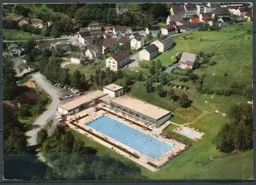 (1956) Altena-Dahle (Sauerland) / Frei- und Hallenbad - gel. 1977 - Cramers Kunstanstalt KG, Dortmund