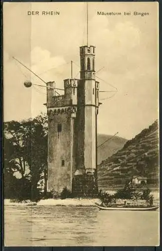 (1935) Der Rhein / Mäuseturm bei Bingen 1911 - n. gel. - 3011   Heiss & Co., Cöln-Sülz   1911