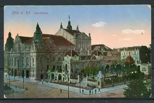(1918) Köln a. Rh. / Opernhaus - n. gel. - No. 215   Verlag H. Worringen, Köln, Altermarkt 47