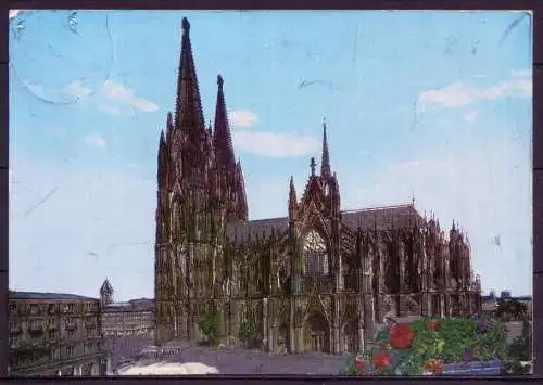 (1917) Köln am Rhein / Dom Südseite - gel. 1986 - Silber Nr. 1004   Ziethen-Verlag, Pulheim-Geyen