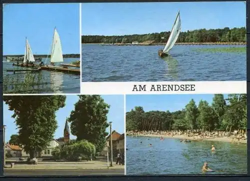 (1876) Am Arendsee / Mehrbildkarte - gel. /gute Frankatur - DDR - Bild und Heimat