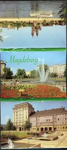 (**1863) Magdeburg / Leporello - Mappe mit insg. 13 Abbild. / Bilderserie - DDR - Bild und Heimat   A1/198/79