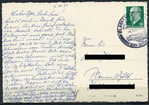 (1849) Blankenburg (Harz) / Teufelsbad - gel. 1963 - DDR - P 1/63   K 3611    Heldge-Verlag, Köthen