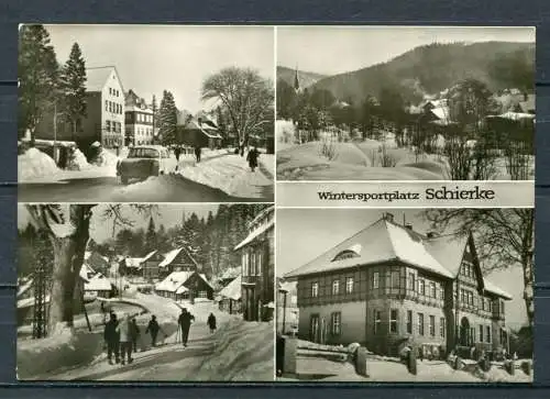 (1841) Wintersportplatz Schierke / Mehrbildkarte s/w - beschrieben - DDR