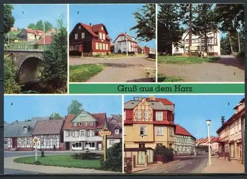 (1839) Gruß aus dem Harz/ Mehrbildkarte - n. gel. - DDR - Bild und Heimat