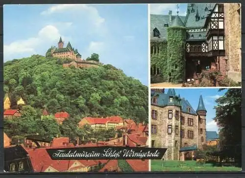 (1834) Feudalmuseum Schloß Wernigerode / Mehrbildkarte - n. gel. - DDR - Bild und Heimat
