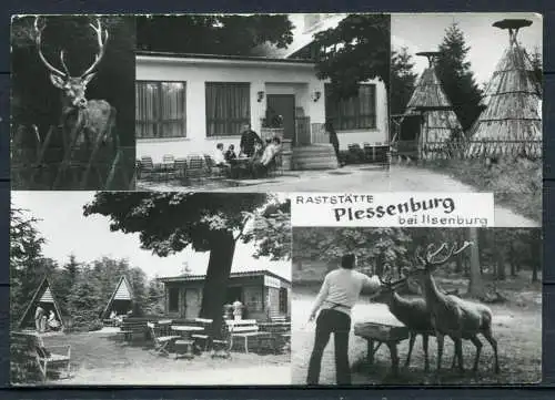 (1830) Raststätte Plessenburg bei Ilsenburg / Mehrbildkarte s/w - gel. 1982 - Stempel: Waldgasthaus Plessenburg