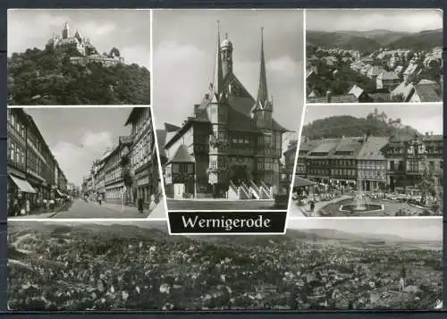 (1822) Wernigerode / Mehrbildkarte s/w - gel. - DDR - Bild und Heimat