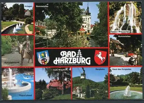 (1808) Bad Harzburg / Mehrbildkarte m. Wappen  - gel. 2000 - 210    Wolfg. Hans Klocke Verlag