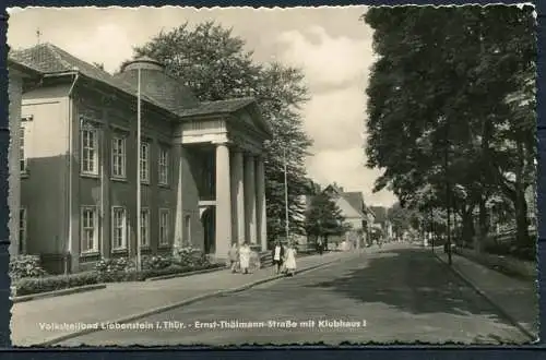 (1799) Volksheilbad Liebenstein / Ernst-Thälmann-Straße mit Klubhaus I - gel. - DDR - ERKA