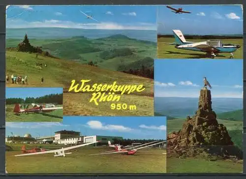 (1781) Wasserkuppe Rhön / Mehrbildkarte m. Flugzeugen - gel. 1971 - Best.-Nr. 067   E.W.S.-Ansichtskartenverlag