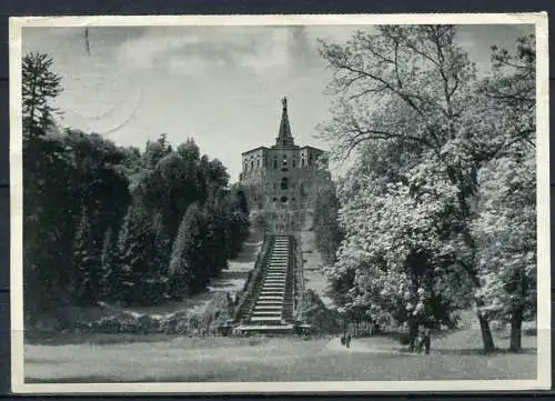(1771) Kassel-Wilhelmshöhe / Riesenschloß mit Herkules und Kaskaden - gel. 1956 - keine AK11
